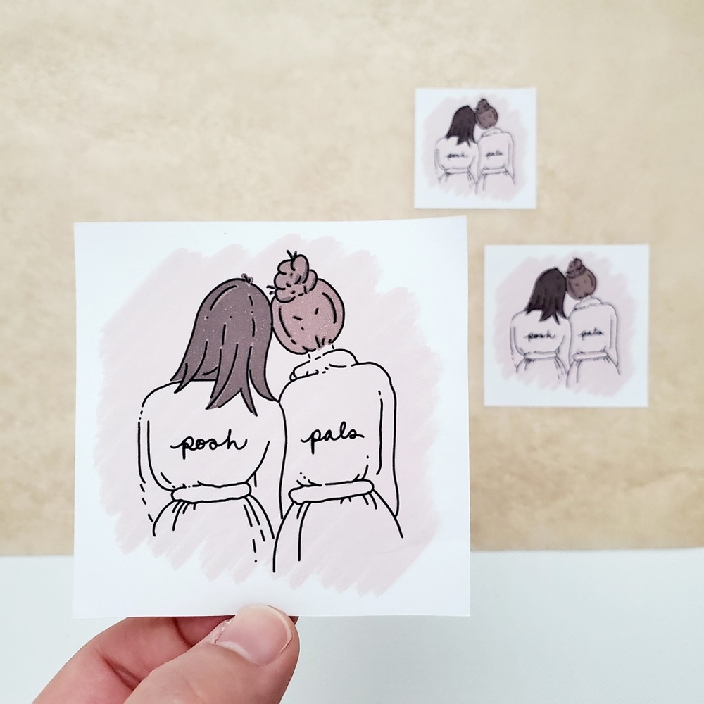 B078 STICKERS Custom Personalized Poshmark Stickers POSH PALS Shipping Supplies - Picture 7 of 9